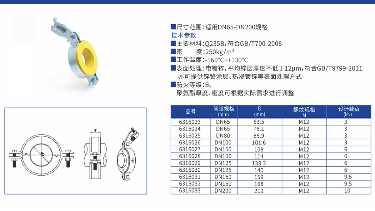 标准保温抗震管束
